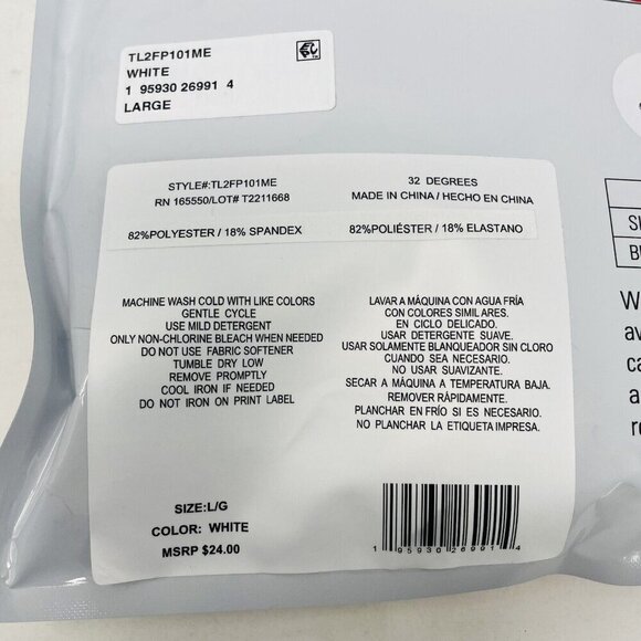 32 Degrees Cozy Heat Womens Size Large Scoop Neck Long-Sleeve Top in White 225 - Picture 7 of 8